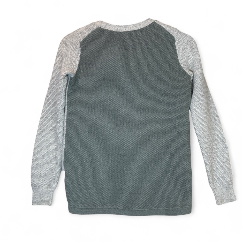 Madewell Gray Green Cotton Knit Crewneck Sweater Womens XS - Picture 5 of 8